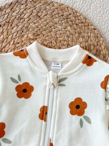 SHEIN 女嬰女童秋冬長袖圓領簡約休閒印花夾克與時尚休閒百搭印花長褲套裝，舒適適合露營及室內/戶外穿著，秋季實用時尚設計，適用戶外或居家休閒時光 - 彩色 - 查看 6