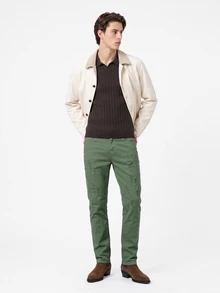 Manfinity Roughcore Men's Casual Solid Color Distressed Tapered Leg Jeans - Army Green - View 6