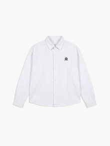 Manfinity Homme Men's Loose Denim Short Embroidered Top Perfect Holiday Gift For Boyfriend & Husband - White - View 5