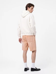 Manfinity Homme 男士休闲日常通勤简约纯色斜插口袋宽松牛仔短裤，夏季 - 棕色 - 查看 5