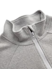 In My Nature Women's Autumn/Winter Casual Outdoor Fleece Jacket - Grey - View 10