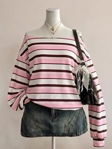 SHEIN 2件裝青少年女孩運動衫 - 粉色 - 查看 2