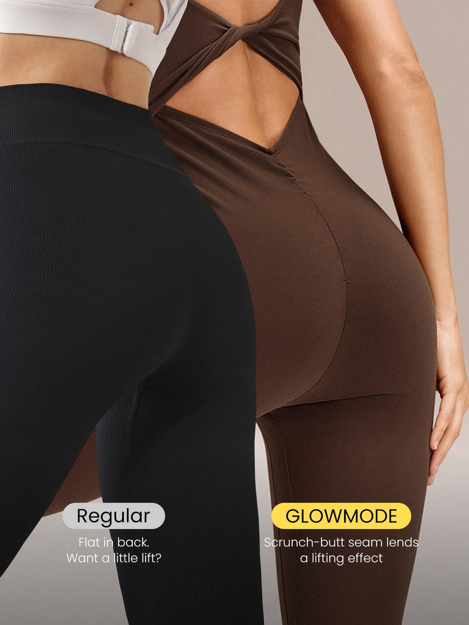 24" ButterFit Make The Cut Knotted Back Butt Scrunch Jumpsuit Bodysuit Low Impact Yoga Pilates Daily Removable Cups Spring Summer