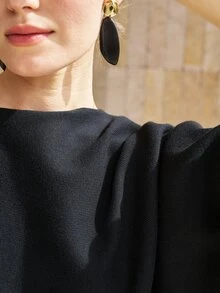 Airaco COS Women's Casual Style Detachable Shawl - Black - View 8