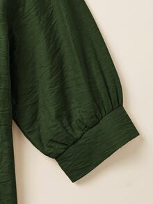 Zayélia Fall Clothes FOR WomenWomen's Woven Casual Resort Summer Blouse - Dark Green - View 5
