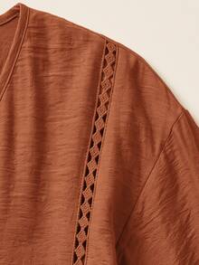 Holdful Holdful Women's Woven Casual Resort Summer Blouse - Burnt Orange - View 3