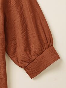Holdful Holdful Women's Woven Casual Resort Summer Blouse - Burnt Orange - View 4