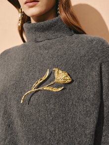 MOTF PREMIUM WOMEN'S AUTUMN/WINTER ALL-MATCH VERSATILE KNIT SWEATER - Grey - View 2