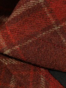 DAZY Women's Casual Plaid Skirt, Autumn/Winter - Burgundy - View 9