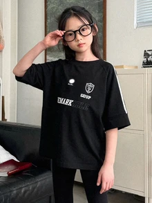 DAZY 青少年女孩秋季T恤、返校服装 - 黑色 - 查看 1