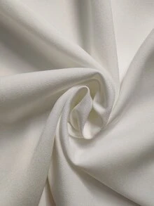 SHEIN Rosurelle 女款亞麻質感領口不對稱下擺休閒無袖上衣，優雅度假風 - 白色 - 查看 8