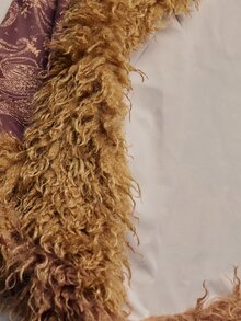 SHEIN Cardigan Wanita Vintage Longgar Panjang Sedang, Mantel Bulu Panjang yang Melangsingkan, Mantel Bulu Imitasi - Coffee Brown - View 10