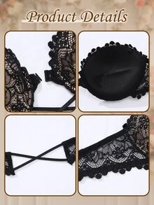 Bralution Strapless Non-Slip Underwire Push-Up Bra, Front Closure, Suitable For Small Bust, Comes With Invisible Shoulder Straps, Versatile Wearing - Multicolor - View 8