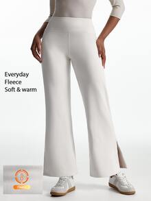 Innovista Innovista Legging Olahraga Harian Wanita Warna Polos dengan Belahan Samping - Krem - View 2
