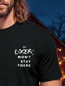 IT Chapter TWO | Manfinity Fenqiro 萬聖節 IT 男款圖案圓領短袖時尚休閒 T-Shirt - 黑色 - 查看 4