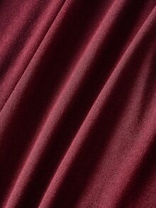 Skyraze Women's Burgundy High Neck Long Knit Dress Party Autumn Elegant - Burgundy - View 6