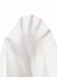 VaVaBold Solid Backless Halter Neck Dress - White - View 9