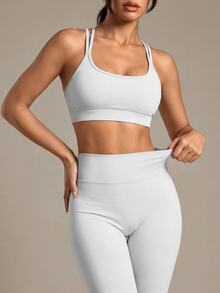 Costa Lumi Women Sports Sets - Beige - View 3