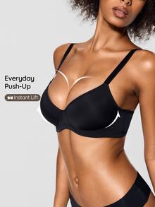 SHAPORA 3pcs Women's Simple Underwire Bralette - Multicolor - View 6