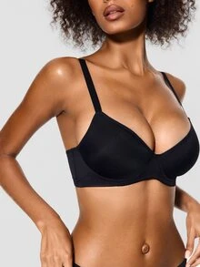 SHAPORA 3pcs Women's Simple Underwire Bralette - Multicolor - View 5