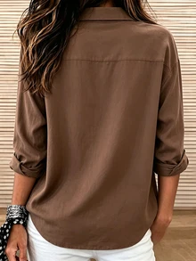 Breezaya Resyla 女款標準版數位印花熱銷刺繡襯衫 - 彩色 - 查看 2