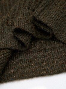 NEOREFINED Men's Casual Ribbed Crew Neck Long Sleeve Sweater, Fall/Winter - Green - View 9