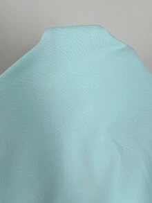 Aloruh 女款優雅通勤休閒純色背心上衣，黃色上衣，社交T恤，女式辦公穿著，工作上衣，時尚上衣，鄉村音樂會，Y2K，夏季 - 水鴨藍 - 查看 8