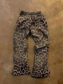 IslaSuriya Women's Leopard Print Woven Long Pants - Multicolor - View 2