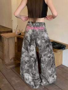 Dazy Tall Women's Camouflage Street Casual Denim Jeans Fall - Army Green - View 5
