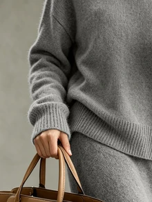 SHEIN Women Sweater Co-Ords - Grey - View 4