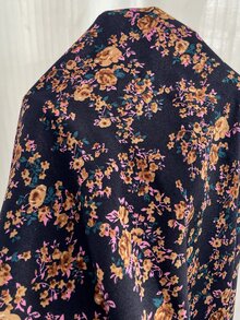 SHEIN CURVE+ Women's Plus Size 22W Vintage A-Line Midi Dress, Autumn/Winter Fall - Multicolor - View 10