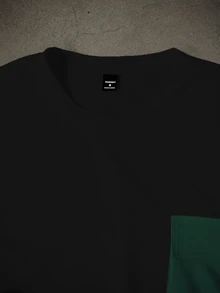 Manfinity Homme Conjunto casual diario de camiseta de manga corta con bloques de color y pantalones cortos con cintura con cordón para hombre - Multicolor - Ver 5