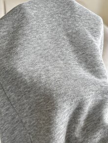 SHEIN Maternity Casual Funny Baggy Boxy Versatile Sweatpants With Pockets And Cinched Waist For Daily Wear,Winter Vacation Photoshoot Postpartum Cream - Grey - View 5