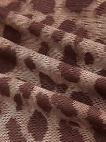 ROMWE J-Fashion Women's Leopard Print Bow Fashion Skirt - Multicolor - View 6