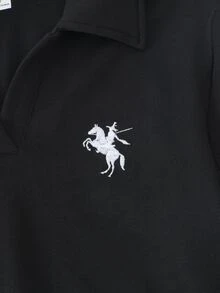 SHEIN 青少年女孩 2件組 優雅休閒純色長袖修身T恤套裝，多色好搭配，夏季穿搭 - 彩色 - 查看 6