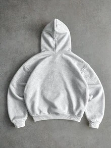 STYNVO Men's Solid Color Casual Everyday Hoodie - Grey - View 2