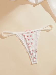 Bare Chapter 7pcs/Set Women's Lace Patchwork Thong Panties - Multicolor - View 6