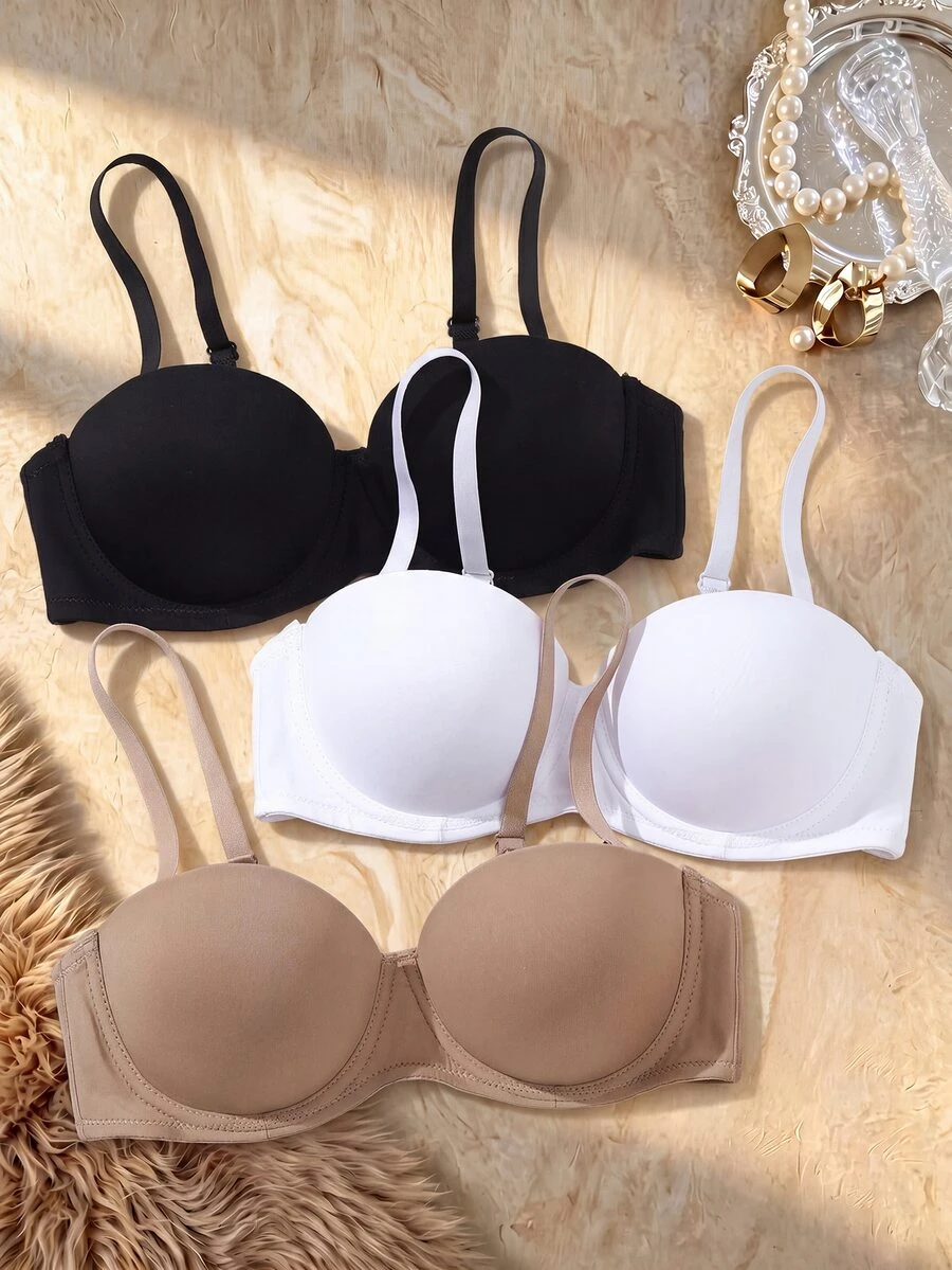 DesireSculpt Women's Underwire Bra 3pcs/Set - Multicolor - View 1