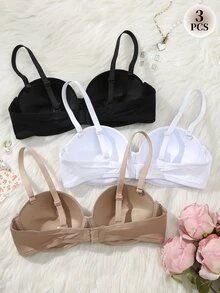 DesireSculpt Women's Underwire Bra 3pcs/Set - Multicolor - View 5
