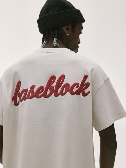 Baseblock Men's Round Neck Short Sleeve Printed T-Shirt