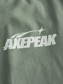 AXEPEAK 男士長袖圓領字母印花T恤 - 彩色 - 查看 6