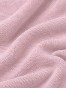 SHEIN Tall Women's Casual Basic Elegant Everyday Office Commute Simple Solid Color Button Front Lightweight Cardigan Soft Pink Autumn - Baby Pink - View 8