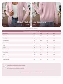 SHEIN Tall Women's Casual Basic Elegant Everyday Office Commute Simple Solid Color Button Front Lightweight Cardigan Soft Pink Autumn - Baby Pink - View 7