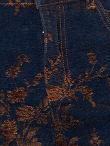 Pimkie Edition Women's All-Over Print Casual Versatile Daily Wear Denim Jeans With Pockets - Multicolor - View 7