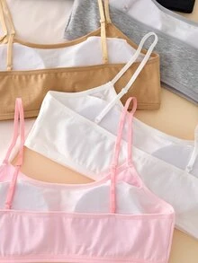 Teen Girl Solid Color Breathable Elastic Daily Casual Underwear Autumn Winter - Multicolor - View 7
