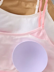 Teen Girl Solid Color Breathable Elastic Daily Casual Underwear Autumn Winter - Multicolor - View 3