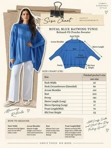 EURMUSE Casual Solid Color Batwing Sleeve Side Slit Sweater, Autumn/Winter Everyday Cornflower Blue - Blue - View 7