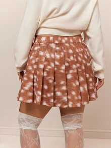 CovetEZ 新款感恩節鹿花紋可愛休閒牛仔女孩風大尺碼迷你裙 畢業生日正式場合 白色夏季款 - 彩色 - 查看 2
