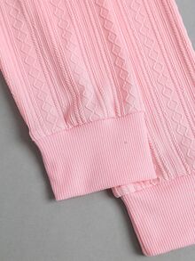 Sweetra Women's Long Sleeve Zip-Up Hooded Sweatshirt With Patchwork Fur Trim Vacation School Pink Checkered Fall Y2k Cute - Pink - View 6