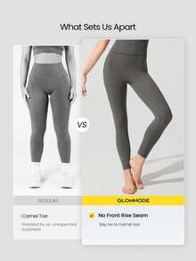GLOWMODE 24" ButterFit Power Up Y-Back Jumpsuit Low Impact Yoga Pilates Daily Removable Cups - Dark Grey - View 4